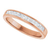 14K Yellow Gold 1 CTW Square-Cut Natural Diamond Band