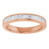 14K Yellow Gold 1 CTW Square-Cut Natural Diamond Band