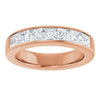 14K Yellow Gold 1 CTW Square-Cut Natural Diamond Band