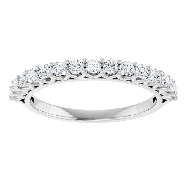 14K White Gold 1/2 CTW Diamond Anniversary Ring