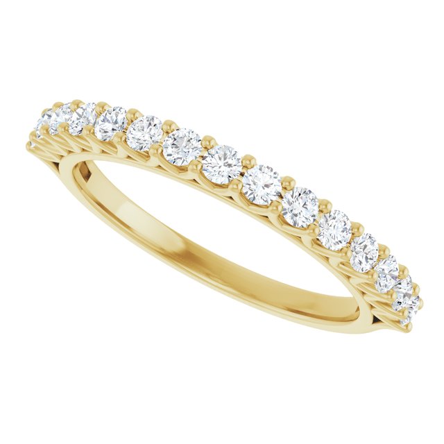 14K White 1/2 CTW Natural Diamond Anniversary Band