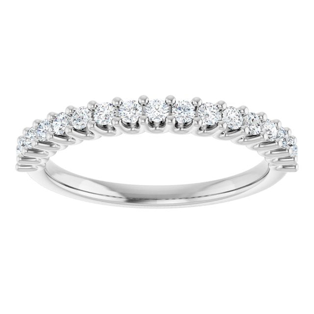 Elegant 14K White Gold 1/2 CTW Diamond Anniversary Ring