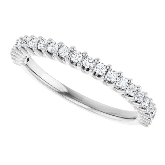 Elegant 14K White Gold 1/2 CTW Diamond Anniversary Ring