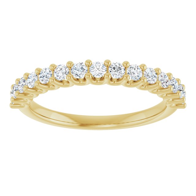 14K White 1/2 CTW Natural Diamond Anniversary Band