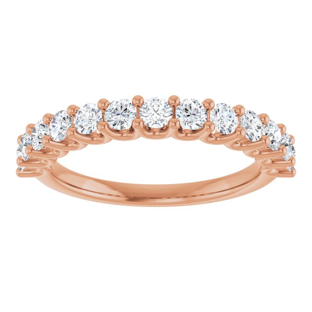 14K White 1/2 CTW Natural Diamond Anniversary Band