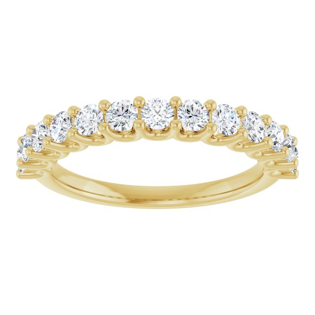 14K White 1/2 CTW Natural Diamond Anniversary Band