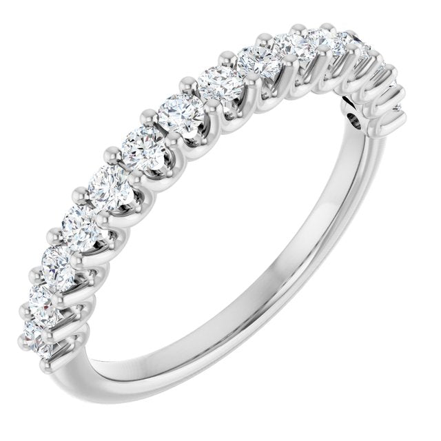 Elegant 14K White Gold 1/2 CTW Diamond Anniversary Ring