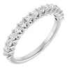 14K White 1/2 CTW Natural Diamond Anniversary Band