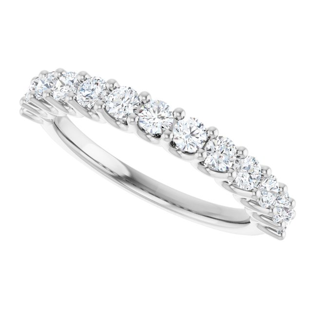 Elegant 14K White Gold 1/2 CTW Diamond Anniversary Ring