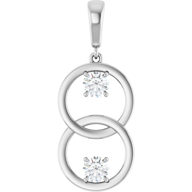 14K Gold Natural Diamond Pendant - Options Available