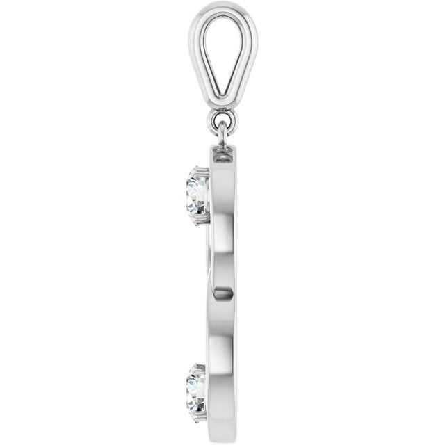 14K Gold Natural Diamond Pendant - Options Available