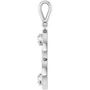 14K Gold Natural Diamond Pendant - Options Available