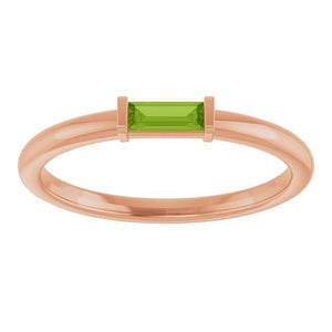 14K Gold Stackable Ring - Options Available