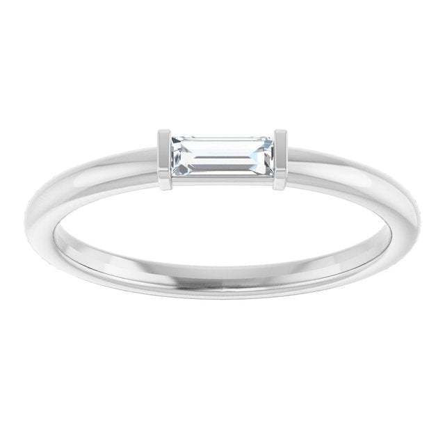14K Gold Lab-Grown Diamond Stackable Ring - Options Available