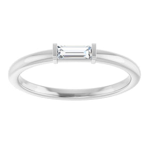 14K Gold Lab-Grown Diamond Stackable Ring - Options Available