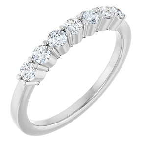 14K Gold Natural Diamond Anniversary Band - Options Available