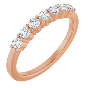 14K Gold Natural Diamond Anniversary Band - Options Available