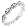 14K White 1/5 CTW Natural Diamond Infinity Anniversary Band