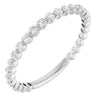 14K White Gold Natural Diamond Anniversary Band with 1/3 CTW Sparkle