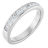 14K Yellow Gold 1 CTW Square-Cut Natural Diamond Band