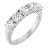 14K White 3/8 CTW Natural Diamond Anniversary Band