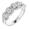 14K White 3/4 CTW Natural Diamond Anniversary Ring