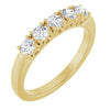 14K White 3/8 CTW Natural Diamond Anniversary Band