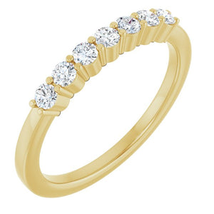 14K Gold Natural Diamond Anniversary Band - Options Available