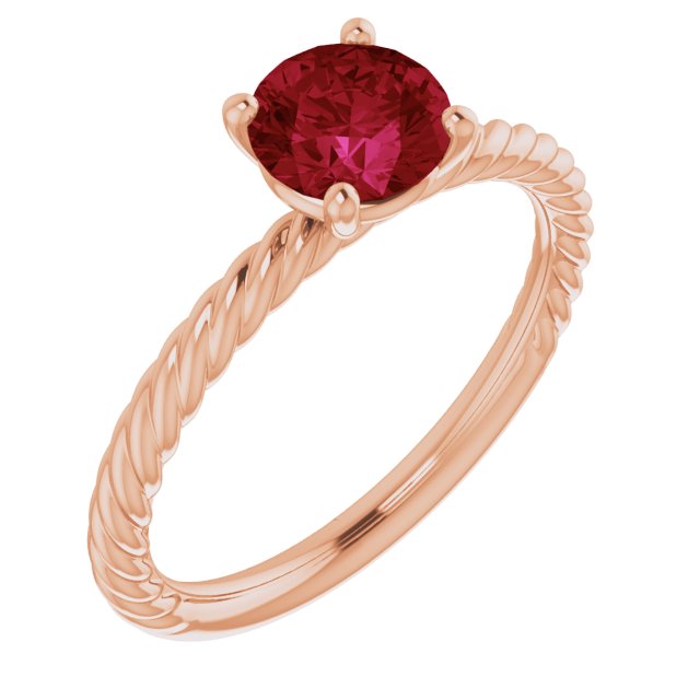 Lab-Grown Ruby Ring