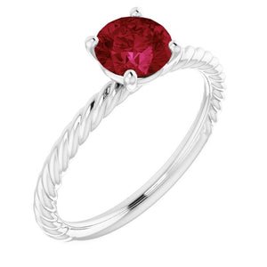 Lab-Grown Ruby Ring