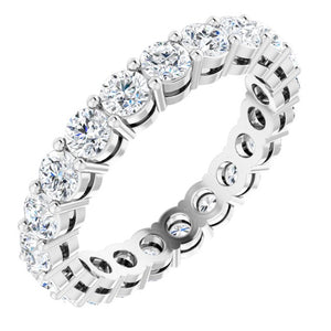 14K Gold & Platinum Lab-Grown Diamond Eternity Band - Options Available