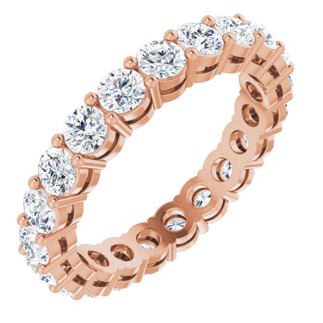 14K Gold & Platinum Lab-Grown Diamond Eternity Band - Options Available