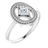 Elegant 14K White Gold 1/3 CTW Diamond Ring