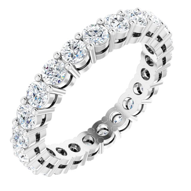 14K Gold & Platinum Lab-Grown Diamond Eternity Ring - Options Available