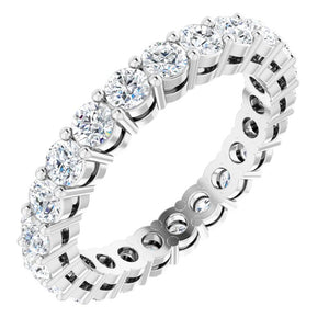 14K Gold & Platinum Lab-Grown Diamond Eternity Ring - Options Available