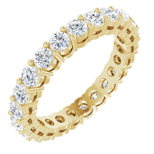 14K Gold & Platinum Lab-Grown Diamond Eternity Ring - Options Available