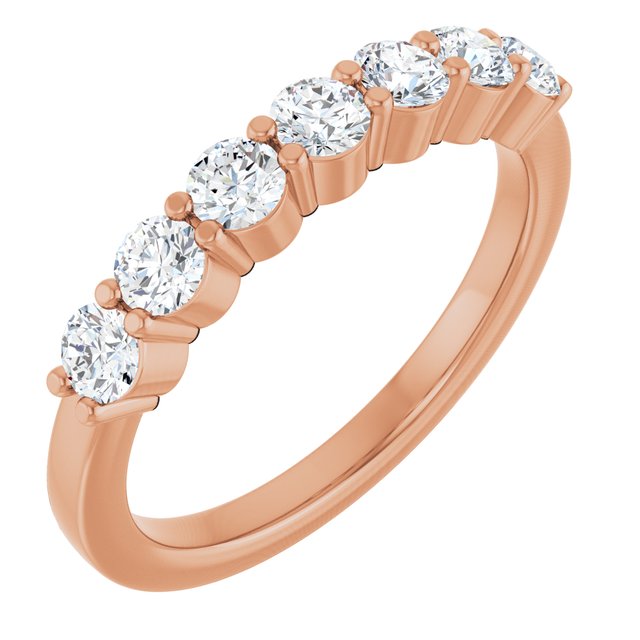 14K Gold Natural Diamond Anniversary Band - Options Available