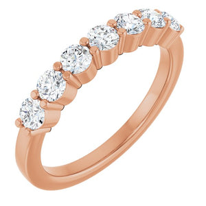 14K Gold Natural Diamond Anniversary Band - Options Available