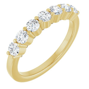 14K Gold Natural Diamond Anniversary Band - Options Available