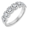 14K White 5/8 CTW Natural Diamond Anniversary Band