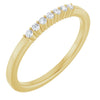 Elegant 14K White Gold Natural Diamond Anniversary Band with 1/10 CTW Sparkle