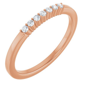 14K Gold & Platinum Natural Diamond Anniversary Band - Options Available