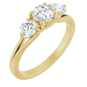 14K Gold Engagement Ring - Options Available