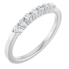 14K White 1/10 CTW Natural Diamond Anniversary Band