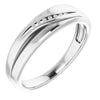 Platinum 1/10 CTW Natural Diamond Band