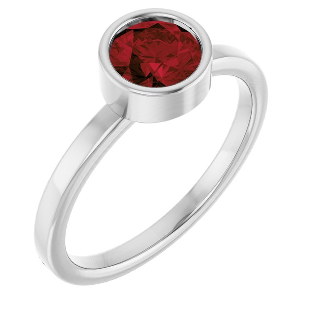 14K Gold Natural Mozambique Garnet Ring