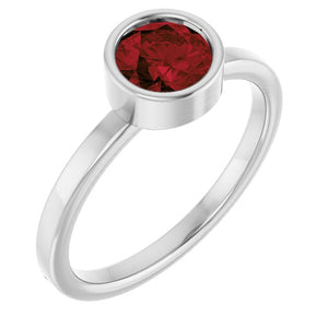 14K Gold Natural Mozambique Garnet Ring