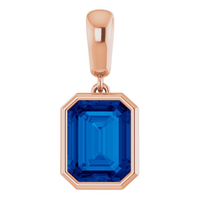 14K Gold Natural Aquamarine Pendant - Options Available