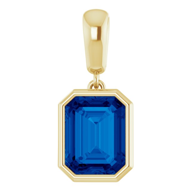 14K Gold Natural Aquamarine Pendant - Options Available