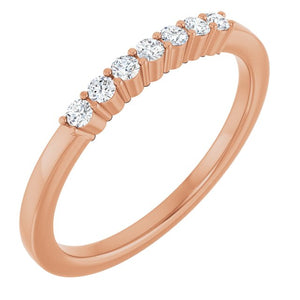 14K Gold Natural Diamond Anniversary Band - Options Available